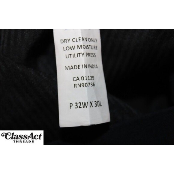 Ralph Lauren Total Comfort Wool Pant Blue Flat Fronts Tag Sz 32X27 (34X27) - Picture 4 of 9